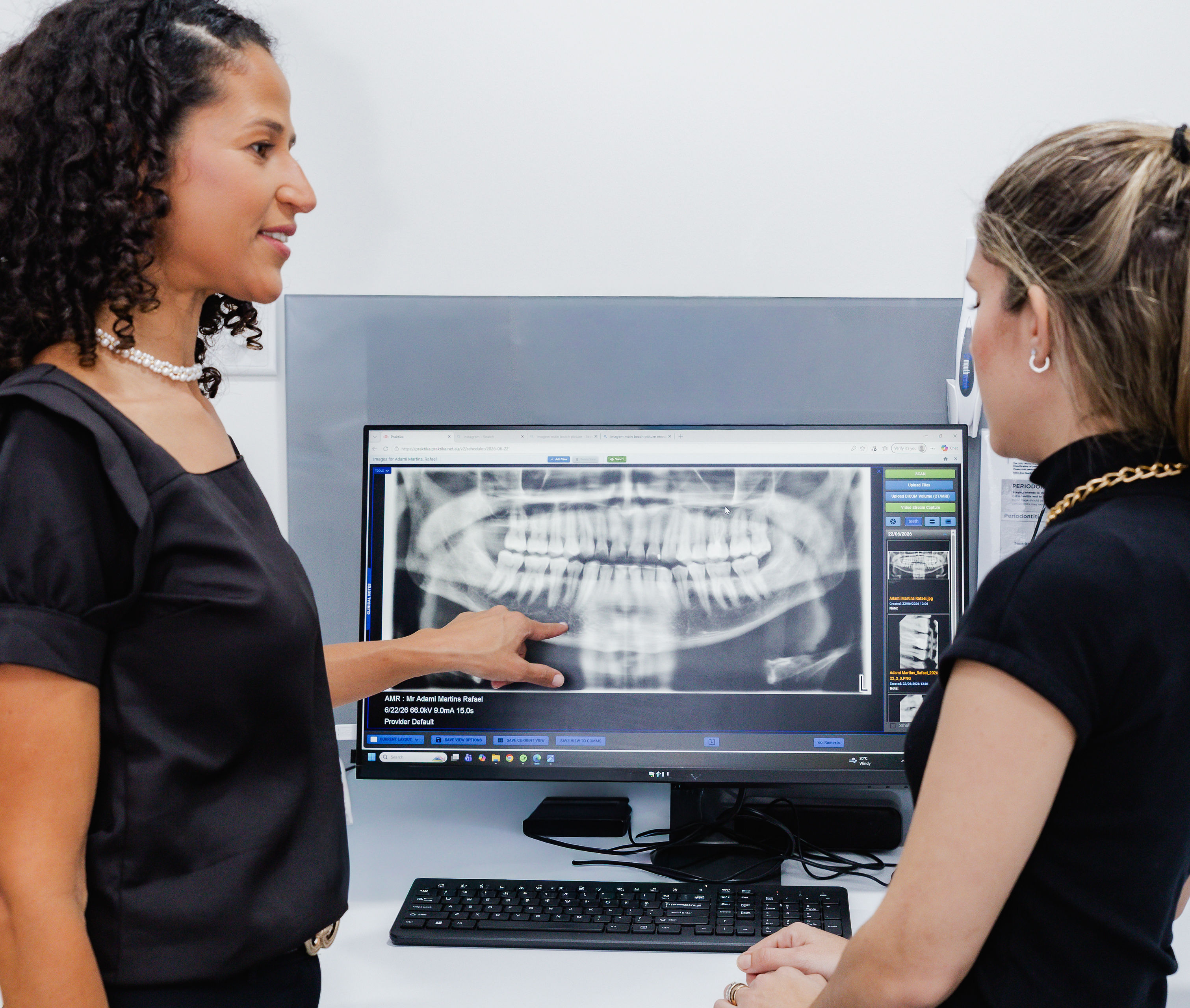 Digital diagnosis on screen
